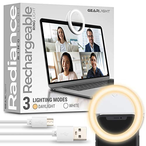 Video Conference Lighting for Content Creator kit 6 INCH LED Ring Light for Computer Monitor/Laptop Tablet LED Video Light with Remote Working Zoom Call Live Streaming Selfies Online Webcasting 